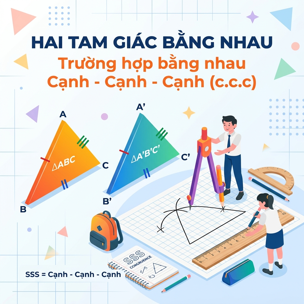 Bài 13: Hai tam giác bằng nhau. Trường hợp bằng nhau thứ nhất của tam giác