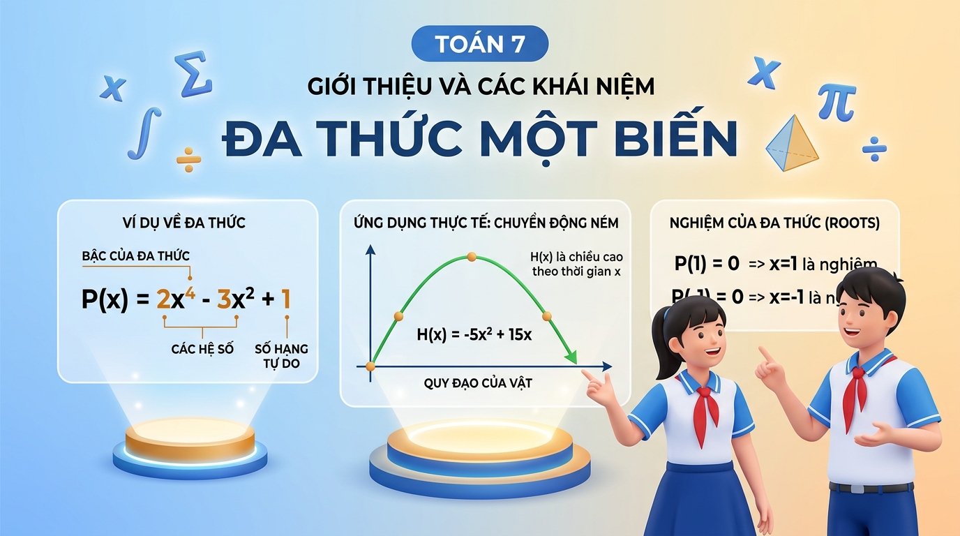 Bài 25: Đa thức một biến - Toán 7 Kết nối tri thức