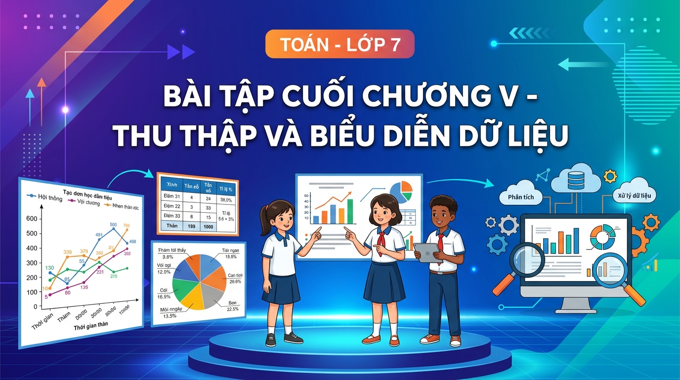 Bài tập cuối chương V - Thu thập và biểu diễn dữ liệu