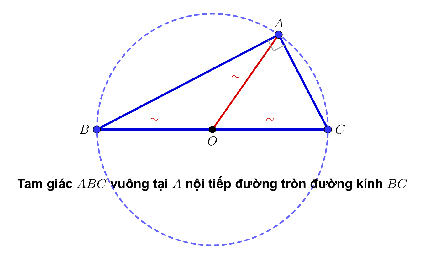 Tam giác vuông nội tiếp