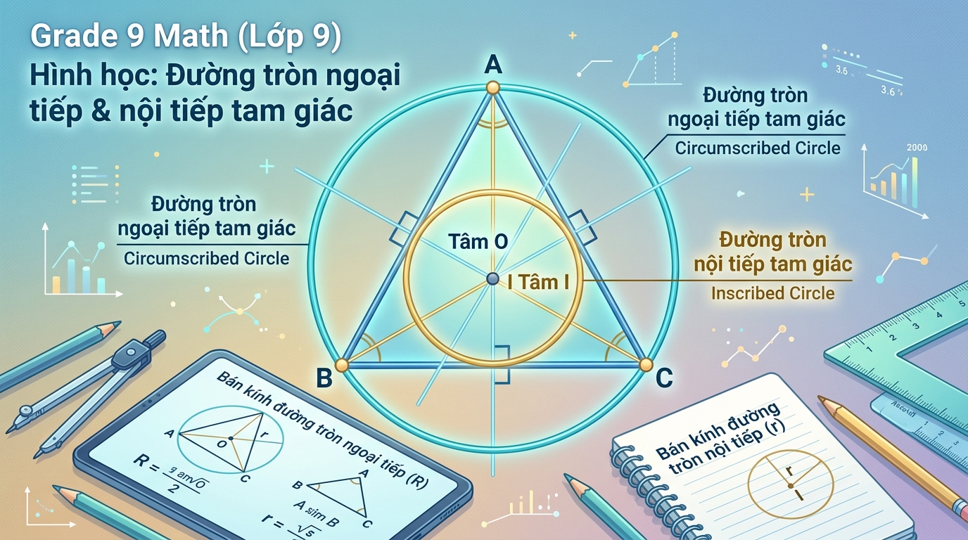 Đường tròn ngoại tiếp và đường tròn nội tiếp của tam giác